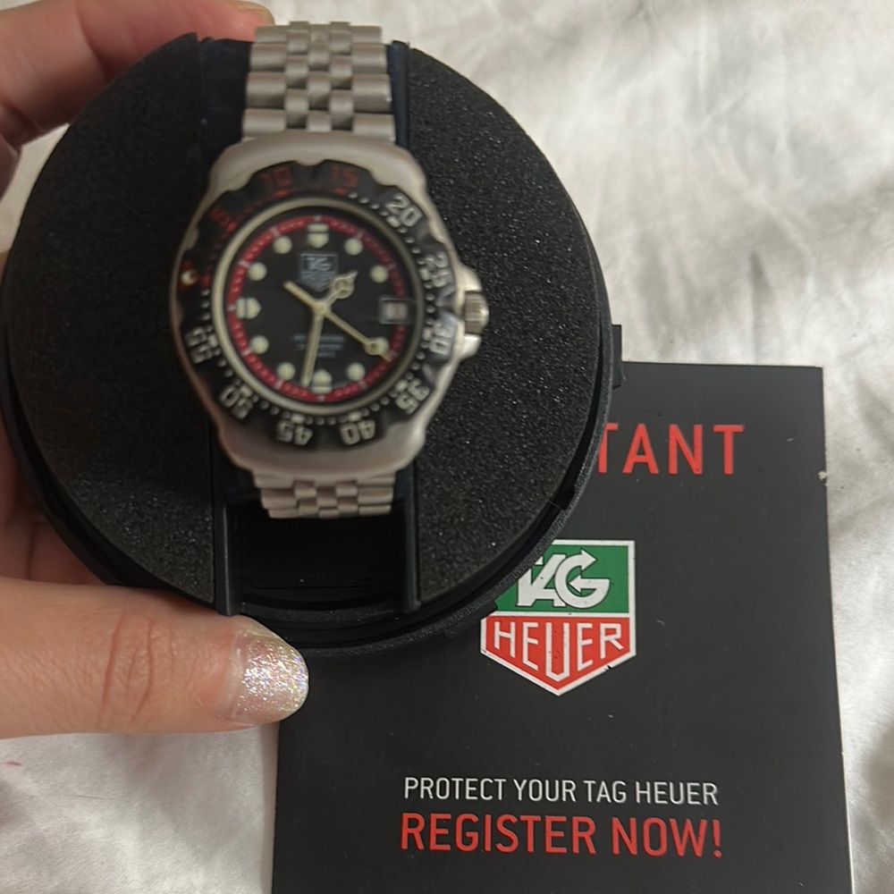 TAG Heuer Silver and Black Watch